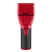 A red and black BabylissPRO handheld device on a plain white background.