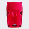 A red metallic BabylissPRO LDPROX hair straightener device, shown from the back against a light gray background.