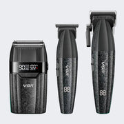 Set of VGR hair trimmers on a white background