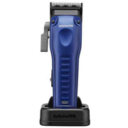 Blue BabylissPro hair clipper on a white background