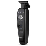 StyleCraft Saber Professional Full Metal Body Digital Brushless Motor Cordless Trimmer - Black SC403B